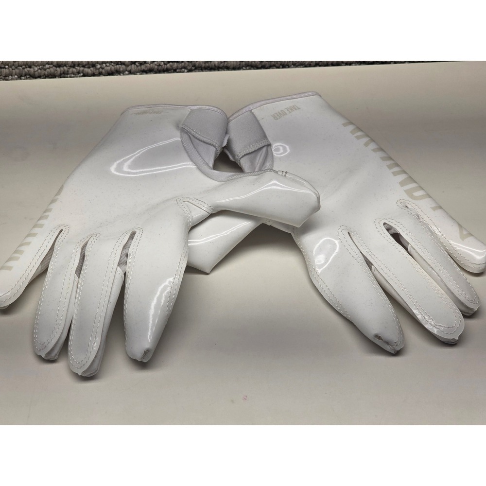 NXTRND G1 Football Receiver Gloves‎ Kids Large White Sticky Grip SFIA Certified